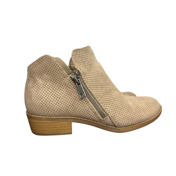 Universal Thread Side Zipper Booties Light Tan Size 6 - Picture 3 of 8